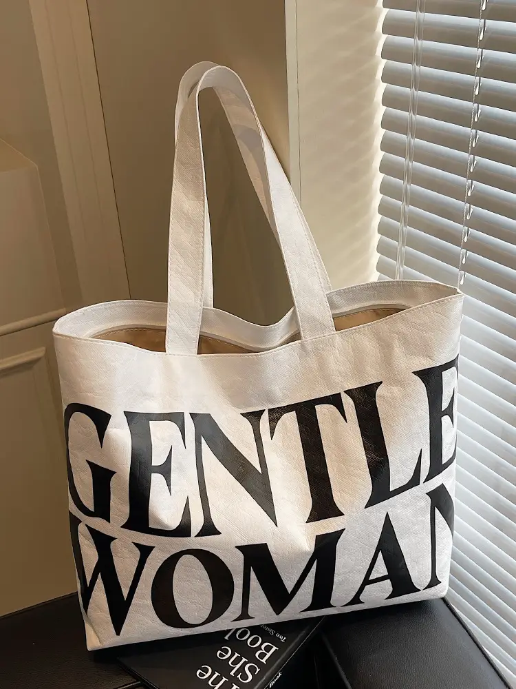 Gentle Woman Printed Large Capacity Tote Bag - Image 6