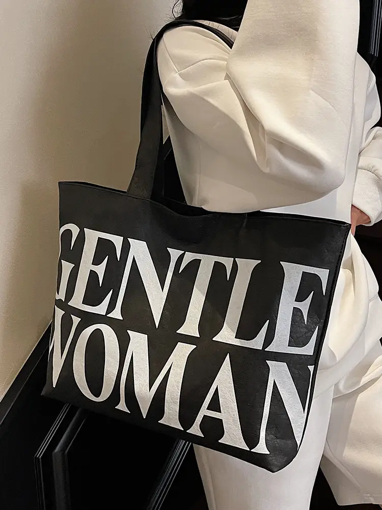 Gentle Woman Printed Large Capacity Tote Bag - Image 8