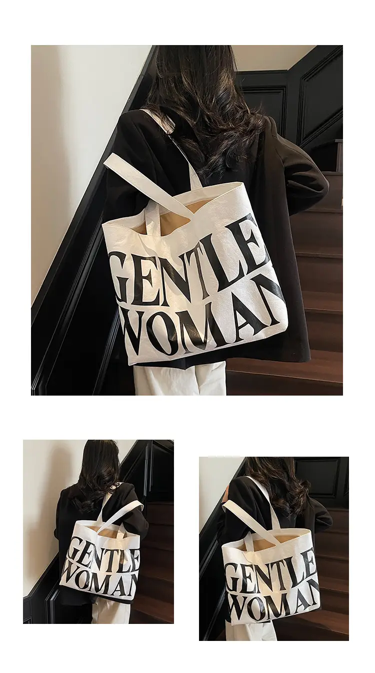 Gentle Woman Printed Large Capacity Tote Bag — feature 12