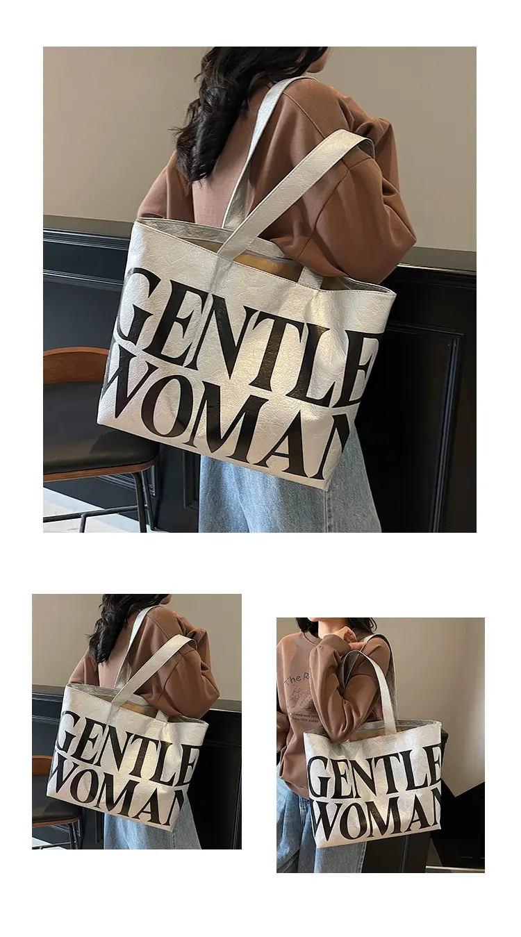 Gentle Woman Printed Large Capacity Tote Bag — feature 15