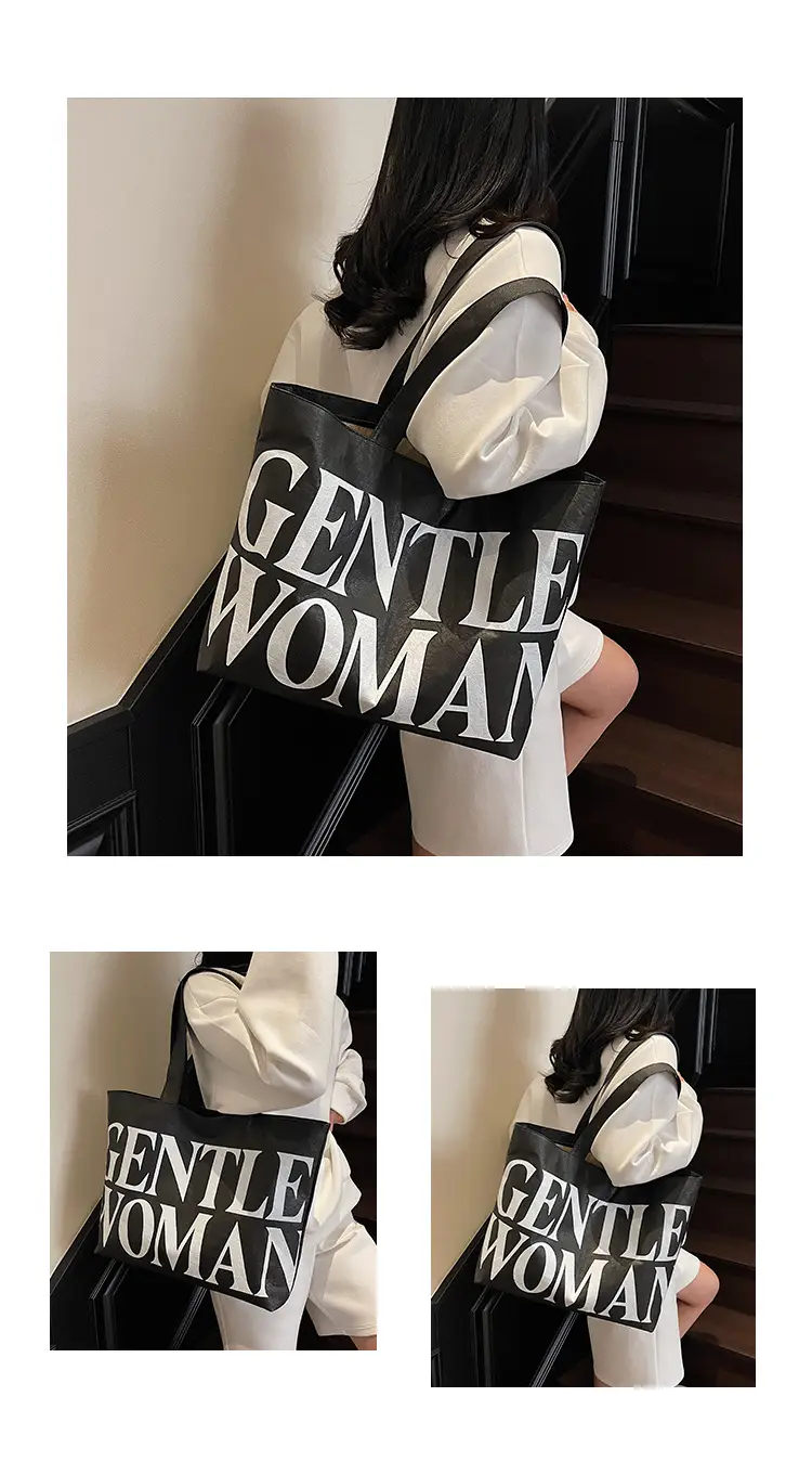 Gentle Woman Printed Large Capacity Tote Bag — feature 16