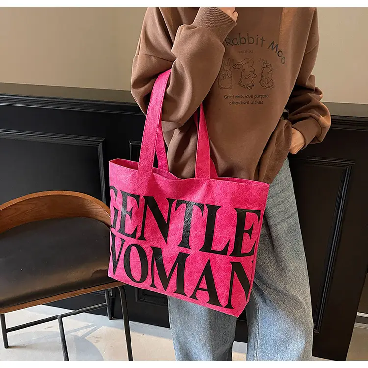 Gentle Woman Printed Large Capacity Tote Bag — feature 24