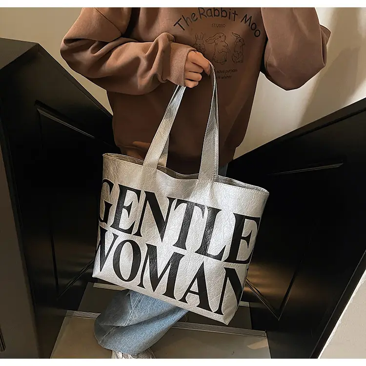Gentle Woman Printed Large Capacity Tote Bag — feature 28