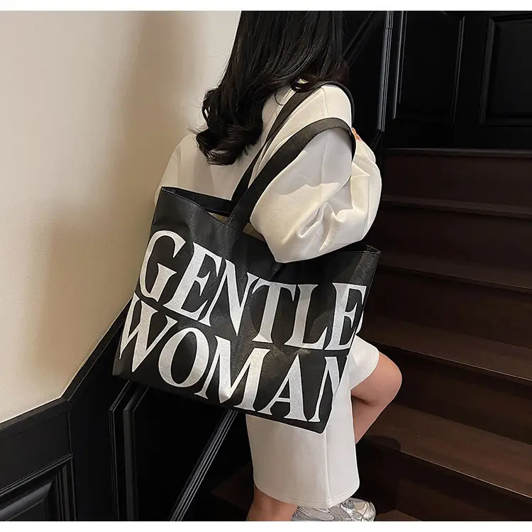 Gentle Woman Printed Large Capacity Tote Bag — feature 30