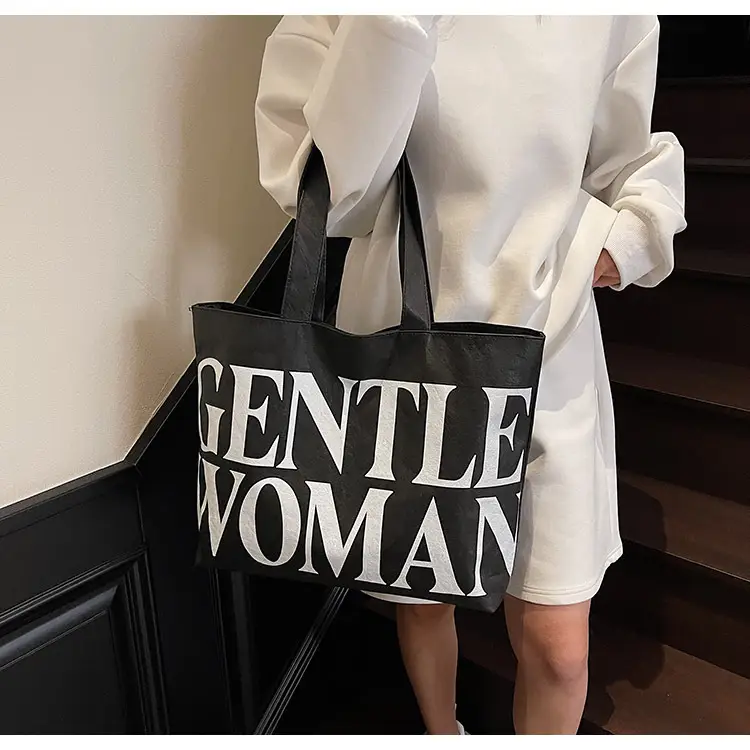 Gentle Woman Printed Large Capacity Tote Bag — feature 31