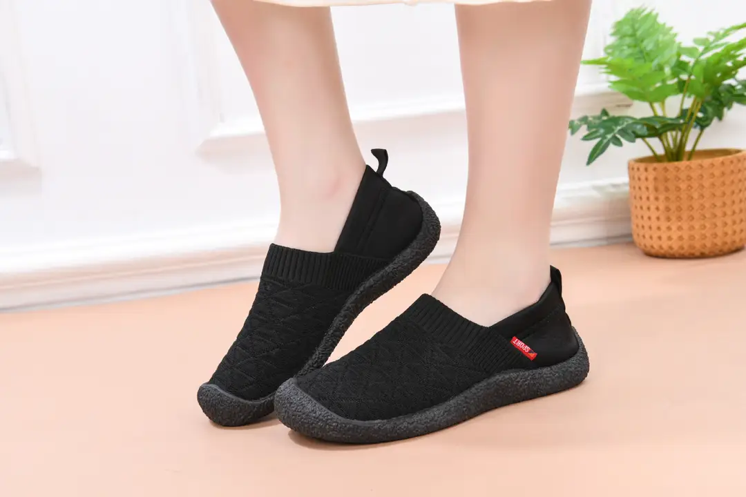 Foreign Trade 2025 New Arrival Cloth Shoes Women's Spring and Autumn Casual Shoes All-match Fly-knit Shoes Slip-on Non-slip Breathable Mother Shoes — feature 28