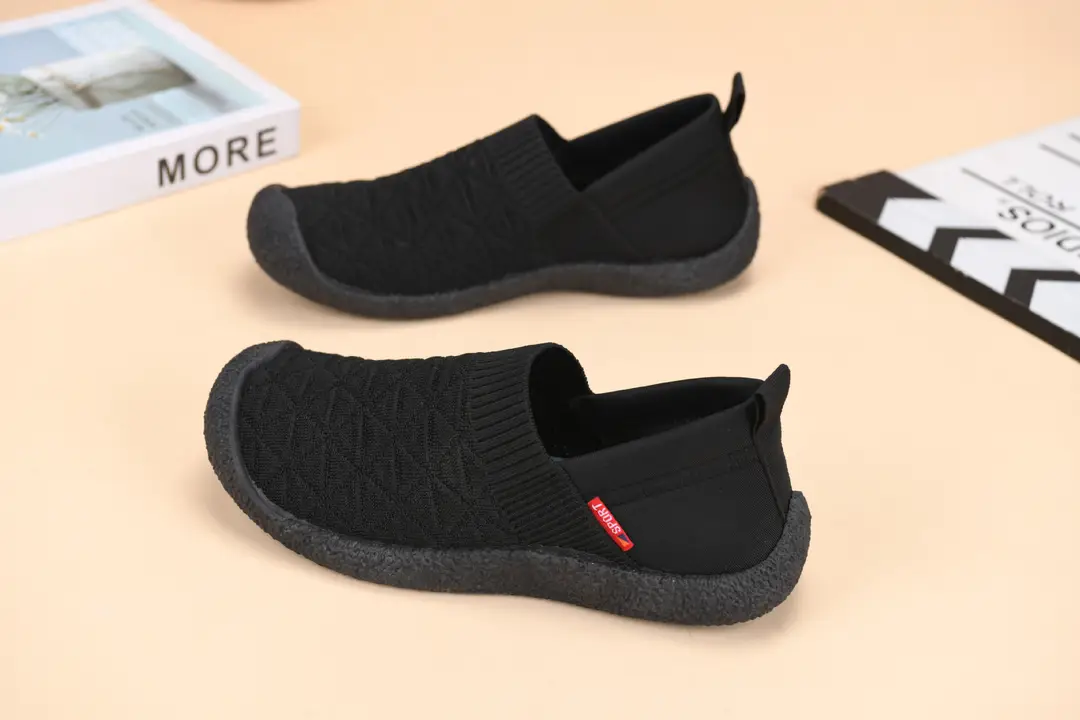 Foreign Trade 2025 New Arrival Cloth Shoes Women's Spring and Autumn Casual Shoes All-match Fly-knit Shoes Slip-on Non-slip Breathable Mother Shoes — feature 40