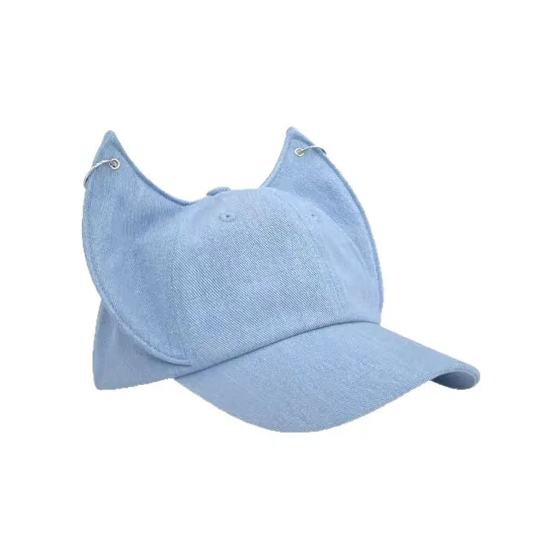 Japanese Sweet Cat Ears Denim Cap for Kids - Image 7