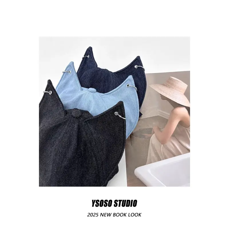 Japanese Sweet Cat Ears Denim Cap for Kids — feature 2