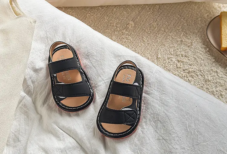 Baby Sandals Brown Non-Slip Soft Sole 6-12M — feature 2