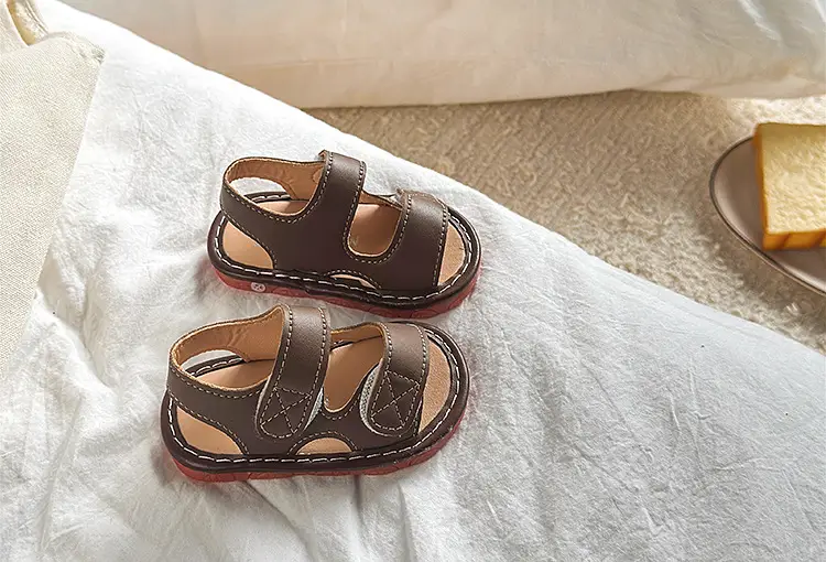 Baby Sandals Brown Non-Slip Soft Sole 6-12M — feature 5