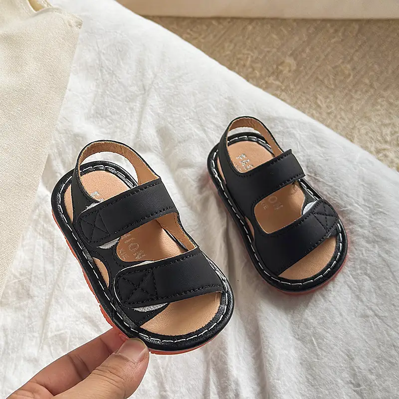 Baby Sandals Brown Non-Slip Soft Sole 6-12M