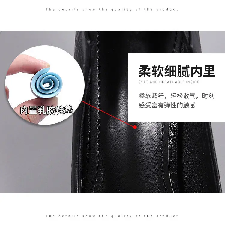 2026 Spring and Autumn New French Style High Heels Women's Stiletto Pointed Toe Work Shoes Non-Slip Shallow Two-Way Wear Rhinestone Single Shoes for Women — feature 7