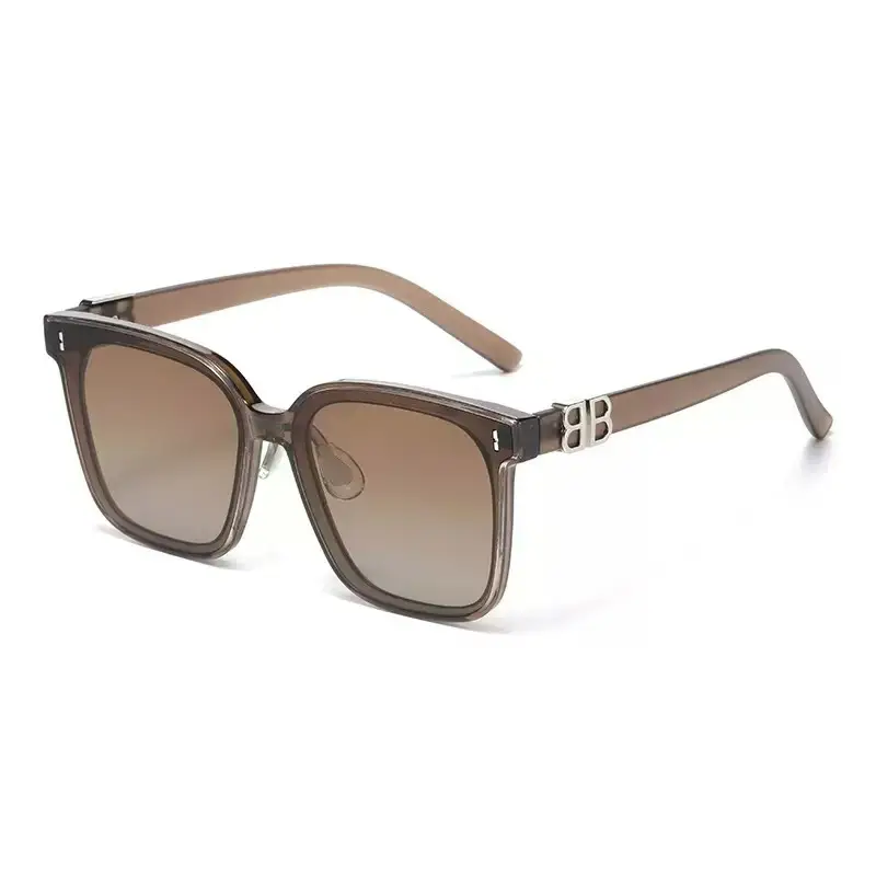 Men Black Silicone Sunglasses with Gold Logo - Image 7