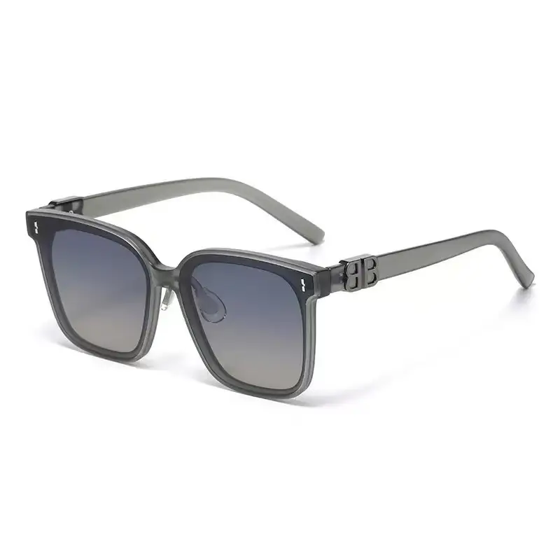 Men Black Silicone Sunglasses with Gold Logo - Image 4
