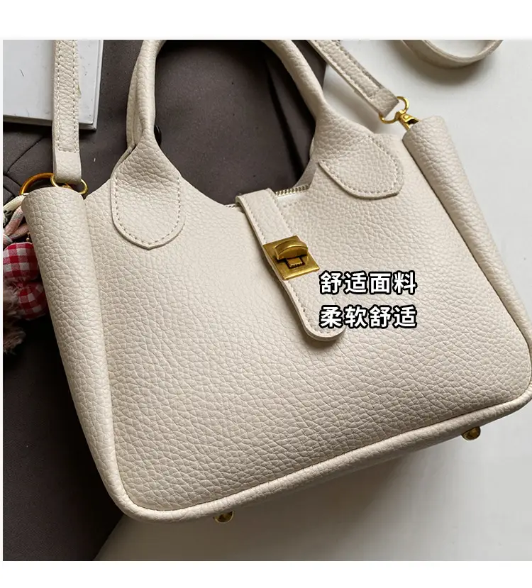 Women's Tan Leather Shoulder Bag with Tassel & Handle — feature 6