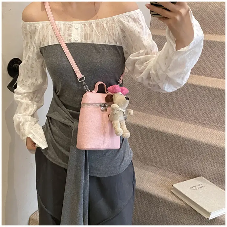 Pink Korean Style Shoulder Bag for Women — feature 26
