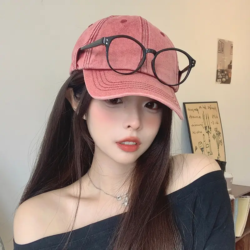 Women Vintage Denim Cap Sun Protection Summer