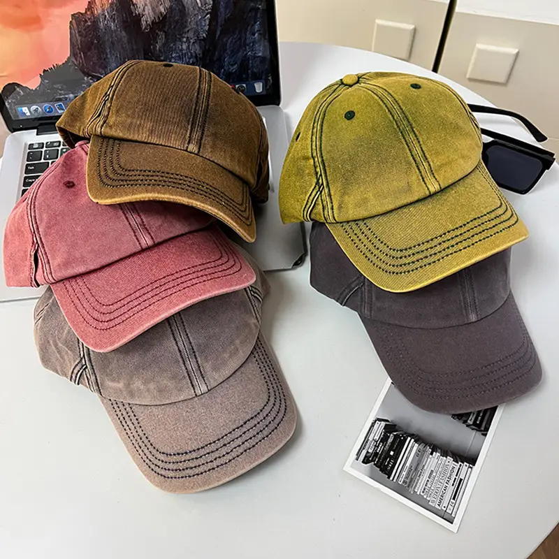 Women Vintage Denim Cap Sun Protection Summer