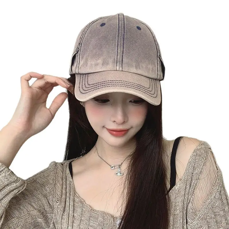 Women Vintage Denim Cap Sun Protection Summer
