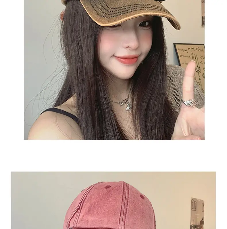 Women Vintage Denim Cap Sun Protection Summer — feature 8
