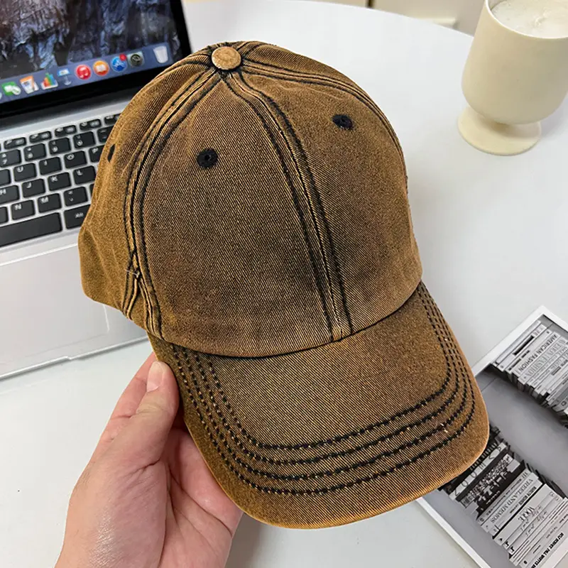 Women Vintage Denim Cap Sun Protection Summer