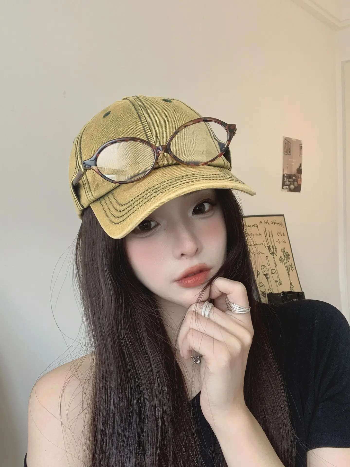 Women Vintage Denim Cap Sun Protection Summer