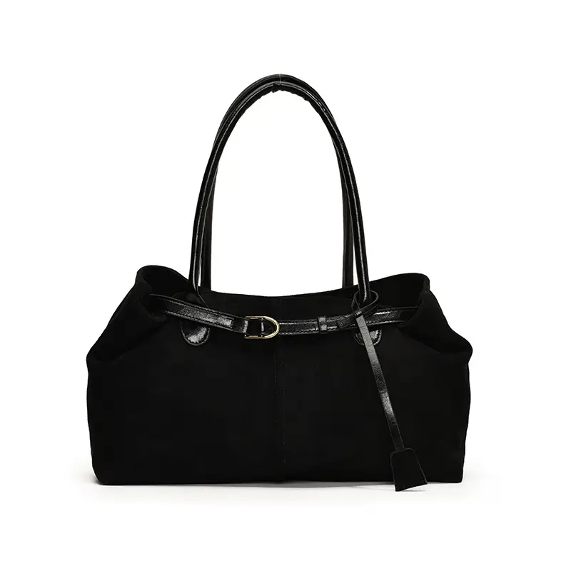 Women Suede Shoulder Bag Brown 2026 Winter Retro - Image 2