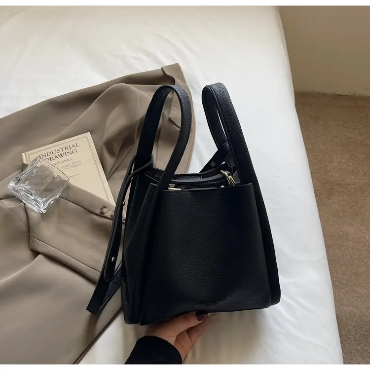 Women's Cream Textured Shoulder Bag 2025 Casual Fashion — feature 22