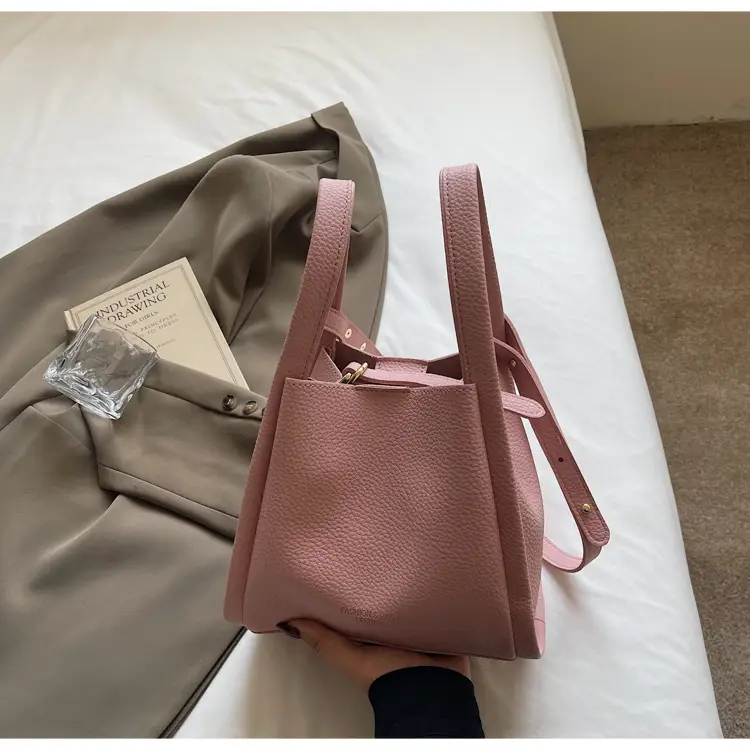 Women's Cream Textured Shoulder Bag 2025 Casual Fashion — feature 23