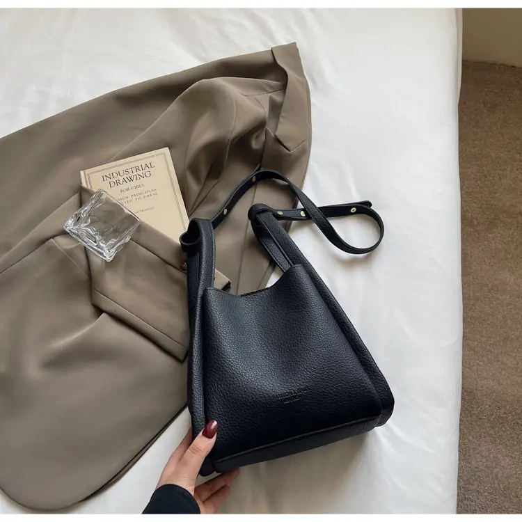 Women's Cream Textured Shoulder Bag 2025 Casual Fashion — feature 25