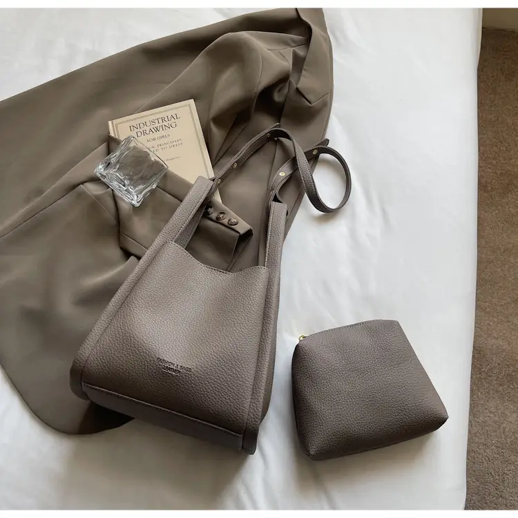 Women's Cream Textured Shoulder Bag 2025 Casual Fashion — feature 27