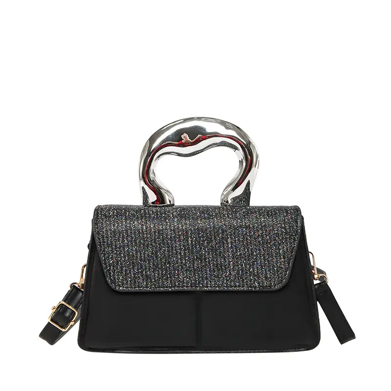 Textured Metal Shoulder Bag Women's 2025 Fashion - Image 11