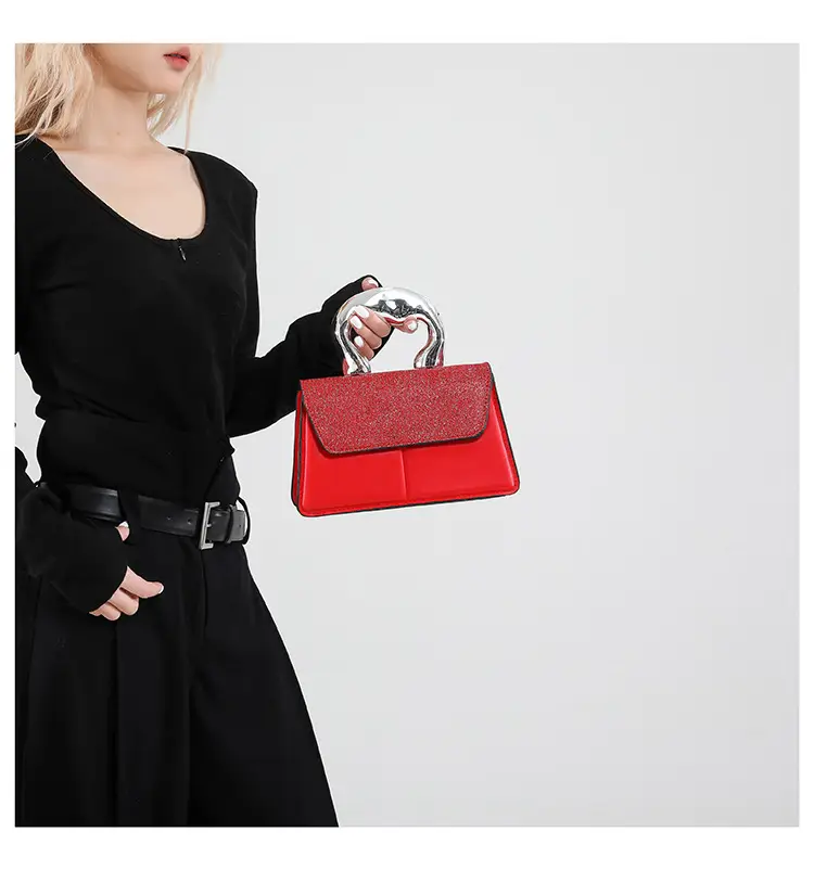 Textured Metal Shoulder Bag Women's 2025 Fashion — feature 10