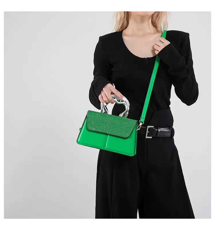 Textured Metal Shoulder Bag Women's 2025 Fashion — feature 11