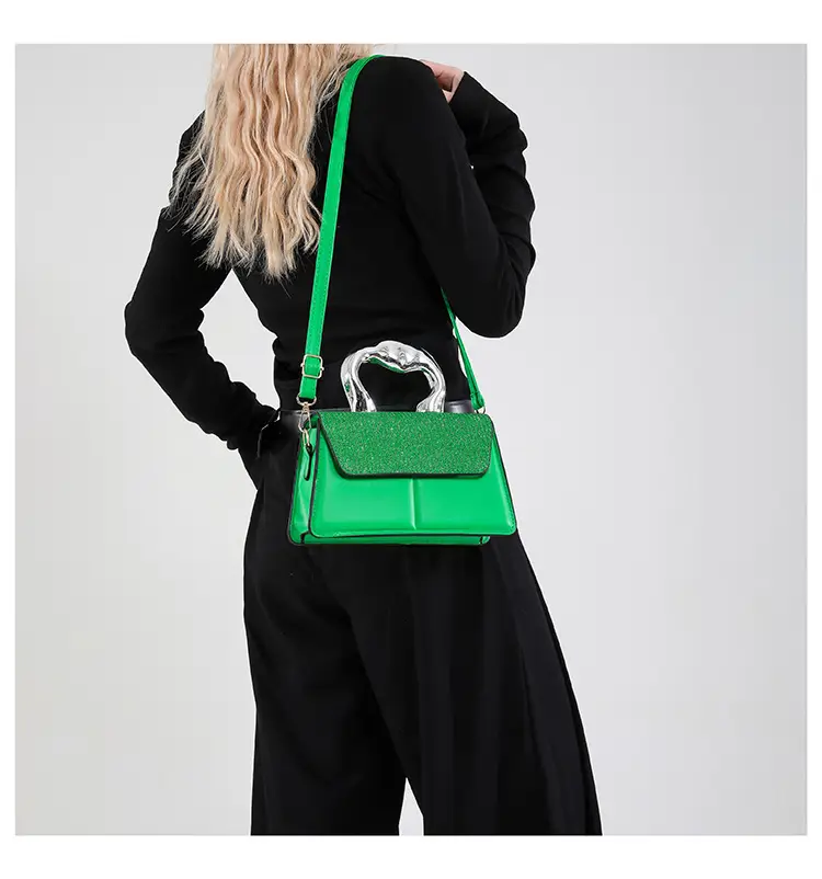 Textured Metal Shoulder Bag Women's 2025 Fashion — feature 12