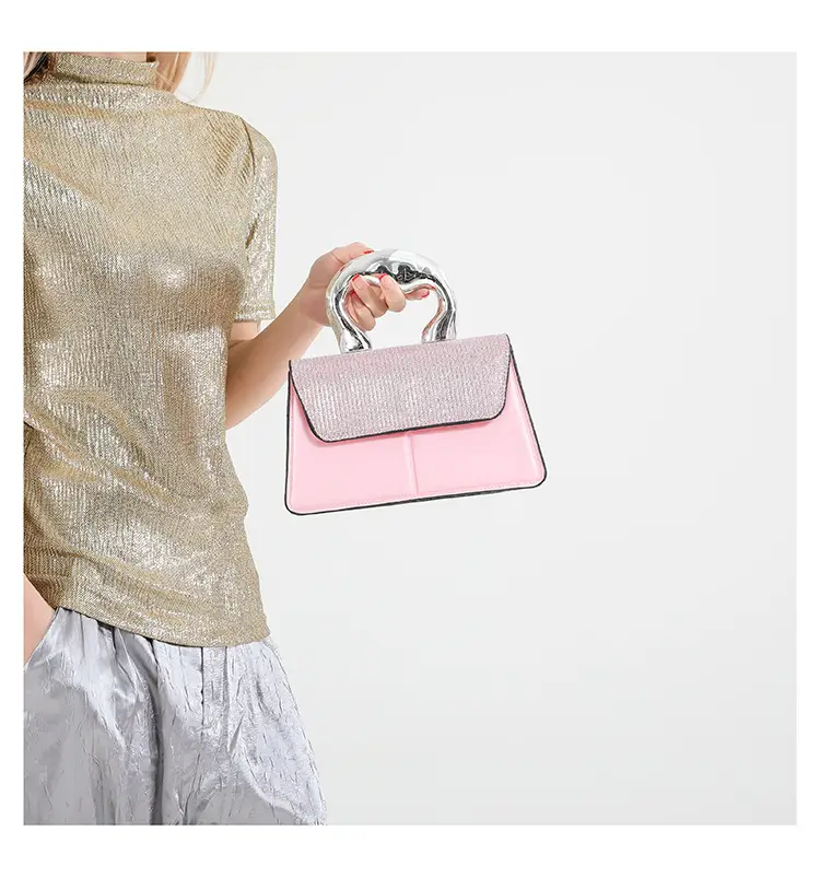 Textured Metal Shoulder Bag Women's 2025 Fashion — feature 15