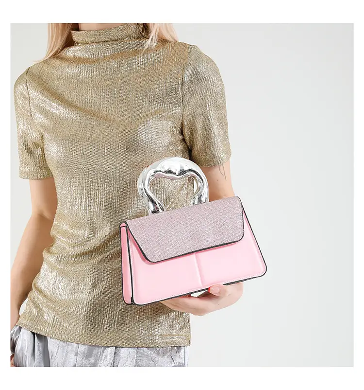 Textured Metal Shoulder Bag Women's 2025 Fashion — feature 16