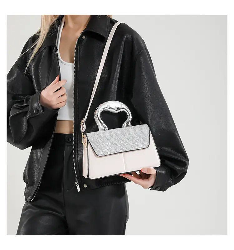 Textured Metal Shoulder Bag Women's 2025 Fashion — feature 18