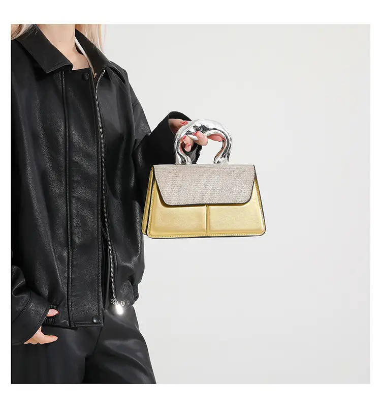 Textured Metal Shoulder Bag Women's 2025 Fashion — feature 20