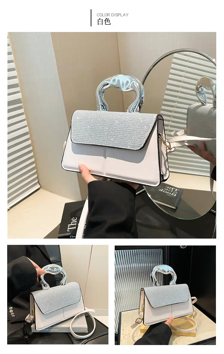Textured Metal Shoulder Bag Women's 2025 Fashion — feature 22
