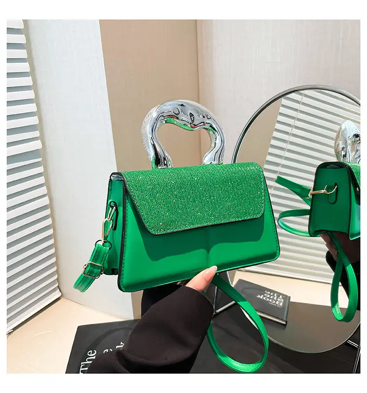 Textured Metal Shoulder Bag Women's 2025 Fashion — feature 25