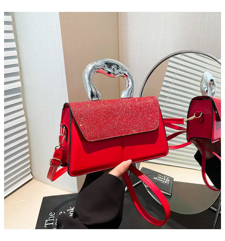 Textured Metal Shoulder Bag Women's 2025 Fashion — feature 26