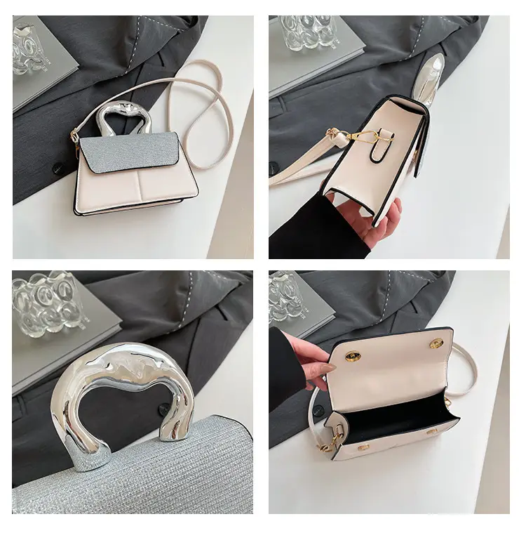 Textured Metal Shoulder Bag Women's 2025 Fashion — feature 8