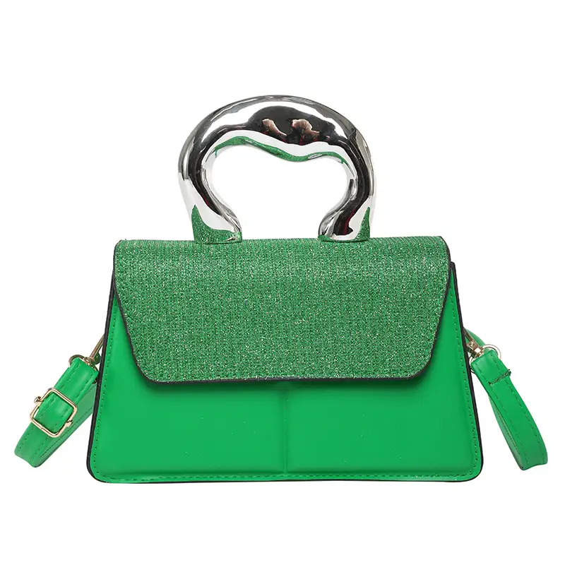 Textured Metal Shoulder Bag Women's 2025 Fashion - Image 6