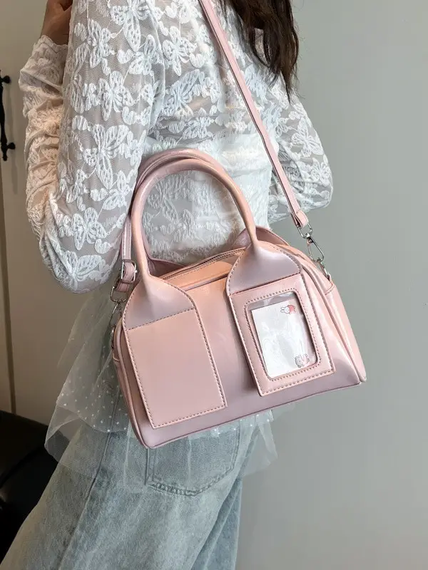 Pink Transparent Shoulder Bag 2026 New Spring
