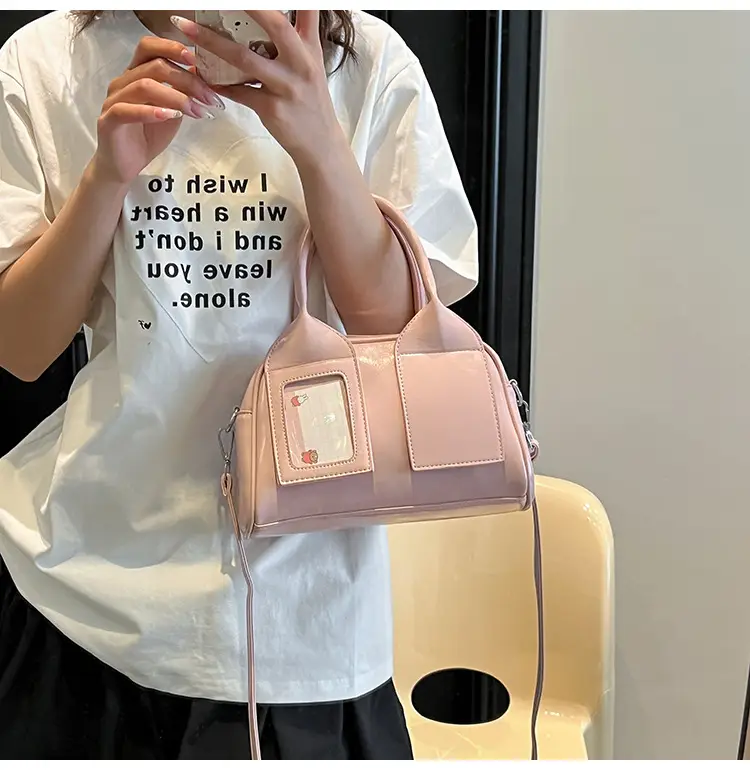 Pink Transparent Shoulder Bag 2026 New Spring — feature 6