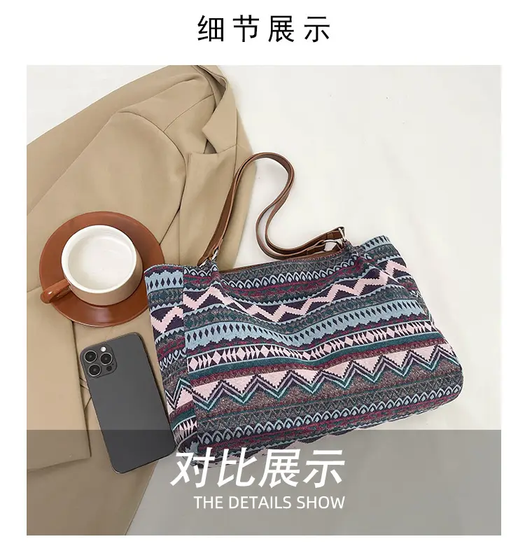 Ethnic Patterned Women's Shoulder Bag 2025 — feature 4
