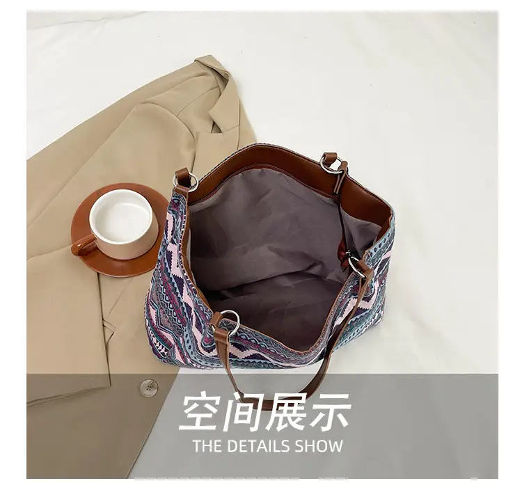 Ethnic Patterned Women's Shoulder Bag 2025 — feature 9