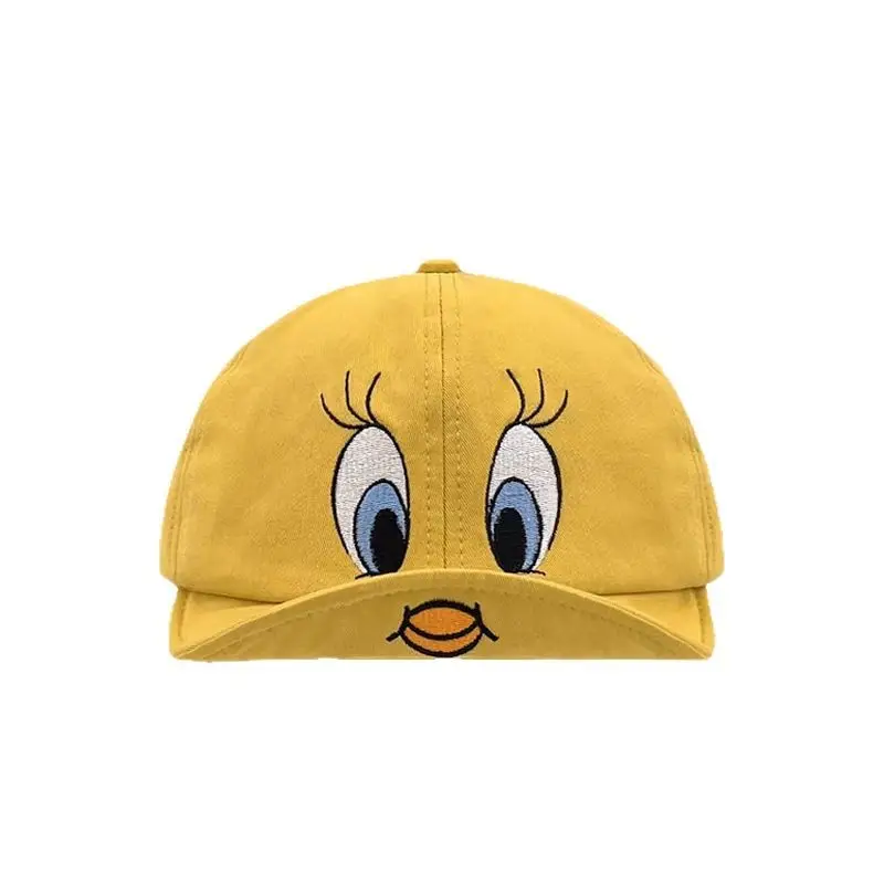 Yellow Duck Cap for Kids with Duck Design